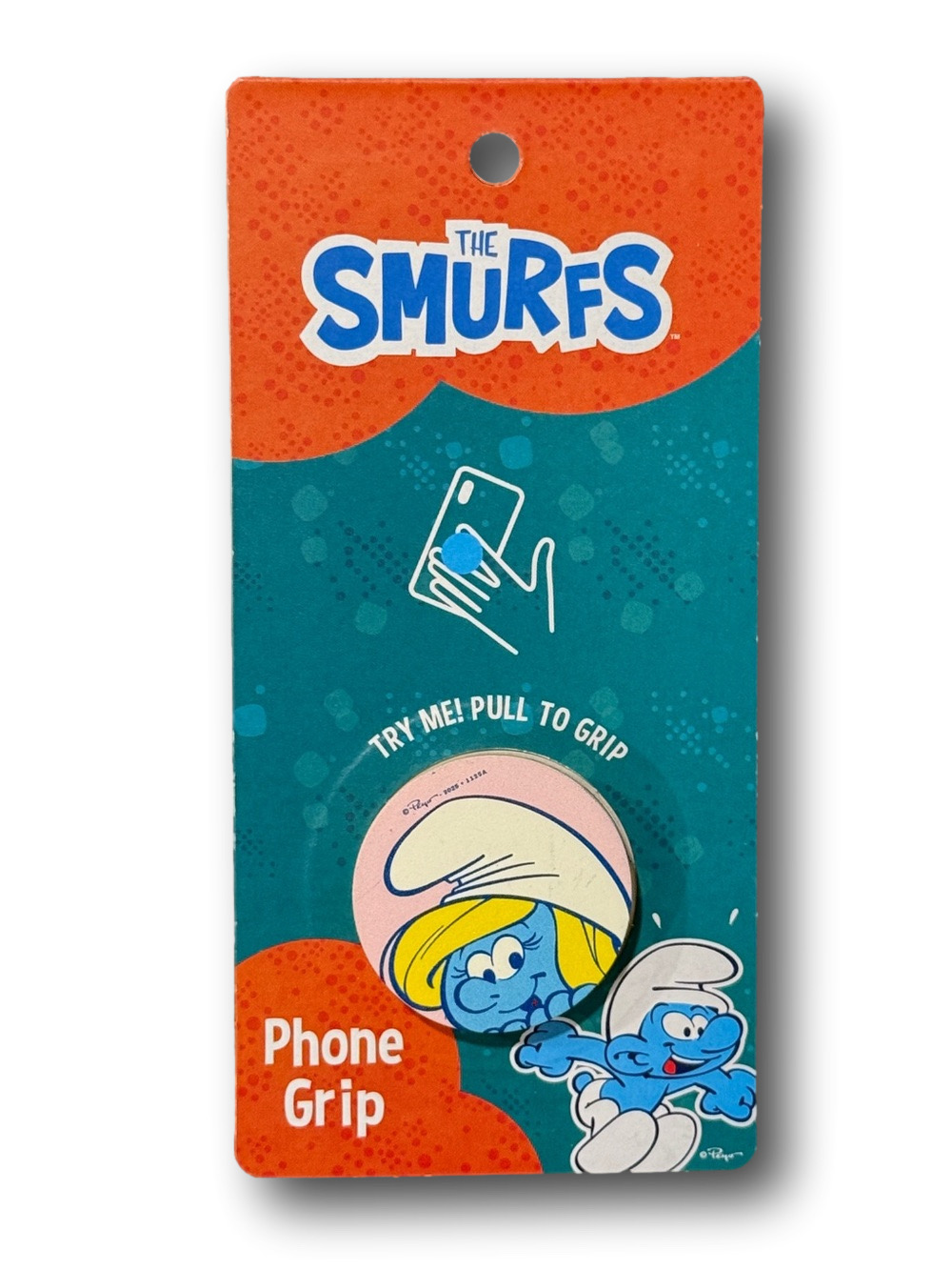 The Smurfs Smurfette Cell Phone Grip - NWT